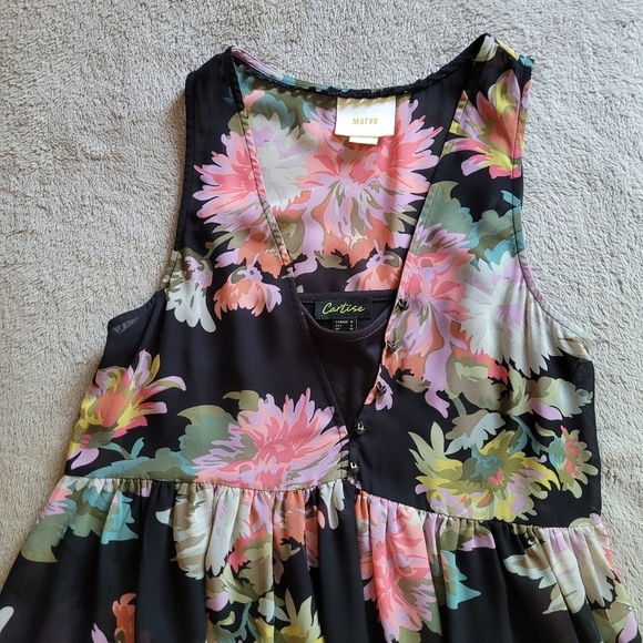 Anthropologie Maeve Violetta sheer floral babydoll dress size small​ - Picture 6 of 15